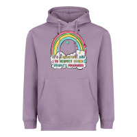 Lavender beautiful day to respect pronouns Heavyweight Hoodie - MaliasSmallBusiness