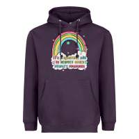 Plum beautiful day to respect pronouns Heavyweight Hoodie - MaliasSmallBusiness