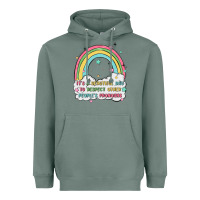 Sage beautiful day to respect pronouns Heavyweight Hoodie - MaliasSmallBusiness