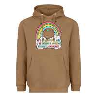 Toasted Coconut beautiful day to respect pronouns Heavyweight Hoodie - MaliasSmallBusiness