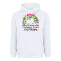 White beautiful day to respect pronouns Heavyweight Hoodie - MaliasSmallBusiness