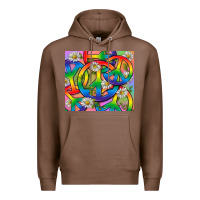 Chestnut Pride LGBTQ+ Peace Tumbler Premium Hoodie - BundleAndBundleShop