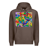 Coffee Pride LGBTQ+ Peace Tumbler Premium Hoodie - BundleAndBundleShop