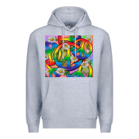 Heather Grey Pride LGBTQ+ Peace Tumbler Premium Hoodie - BundleAndBundleShop