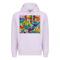 Lilac Pride LGBTQ+ Peace Tumbler Premium Hoodie - BundleAndBundleShop