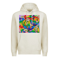 Oatmeal Heather Pride LGBTQ+ Peace Tumbler Premium Hoodie - BundleAndBundleShop