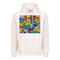 Pale Pink Pride LGBTQ+ Peace Tumbler Premium Hoodie - BundleAndBundleShop