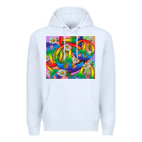 White Pride LGBTQ+ Peace Tumbler Premium Hoodie - BundleAndBundleShop