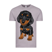 Vintage Zinc dachshund puppy Vintage Tee - RanaPortraitStore