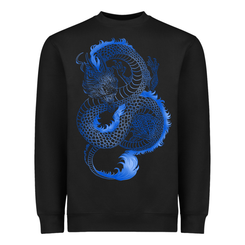 Blue Dragon Heavyweight Sweatshirt by RanaPortraitStore | Teevron