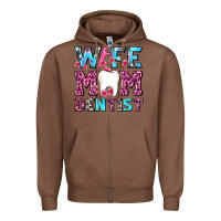 Chestnut Wife Mom Dentist With Tooth And Floss Zipper Hoodie - AdoDesignShop
