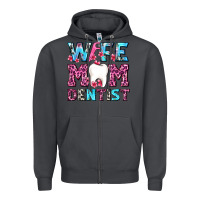 Smoke Wife Mom Dentist With Tooth And Floss Zipper Hoodie - AdoDesignShop