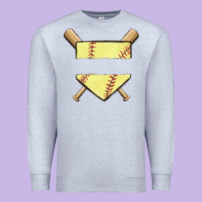 Custom Baseball Premium Sweatshirt Designed By Maliassmallbusiness