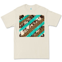Bone turquoise glitter leopard and cowhide Premium Tee - Artiststas