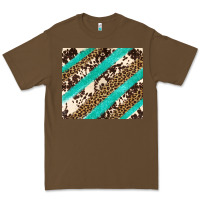 Cacao turquoise glitter leopard and cowhide Premium Tee - Artiststas