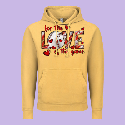 For The Love Of The Game Baseball Vintage Hoodie Designed By Texasbilliewilder
