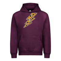 Mauve Wine Sunflower and Skull Lightning Urban Hoodie - Bettercallsaul