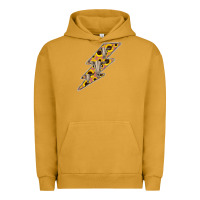 Pigment Peanut Butter Sunflower and Skull Lightning Urban Hoodie - Bettercallsaul