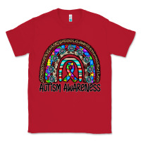 Red autism awareness Classic Tee - CowhideDigitalArt