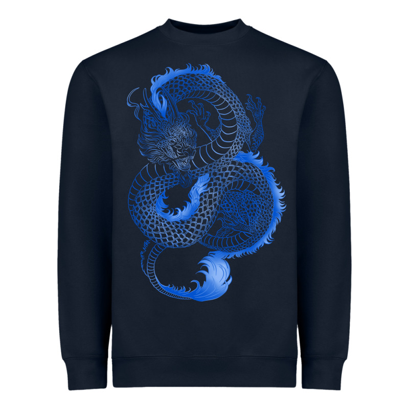 Blue Dragon Heavyweight Sweatshirt by RanaPortraitStore | Teevron
