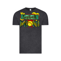 Vintage Black softball mini with leopard Vintage Tee - Zillion Design Studio