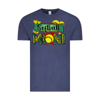 Vintage Denim softball mini with leopard Vintage Tee - Zillion Design Studio