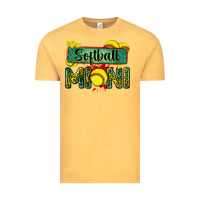 Vintage Mustard softball mini with leopard Vintage Tee - Zillion Design Studio