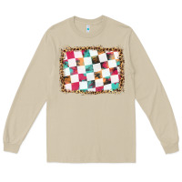 Mushroom race background with leopard frame Long Sleeve Tee - HRA Design Shop