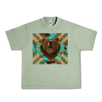 Oil Green bear native american  tumbler Urban Heavy Tee - BarkalooDesign