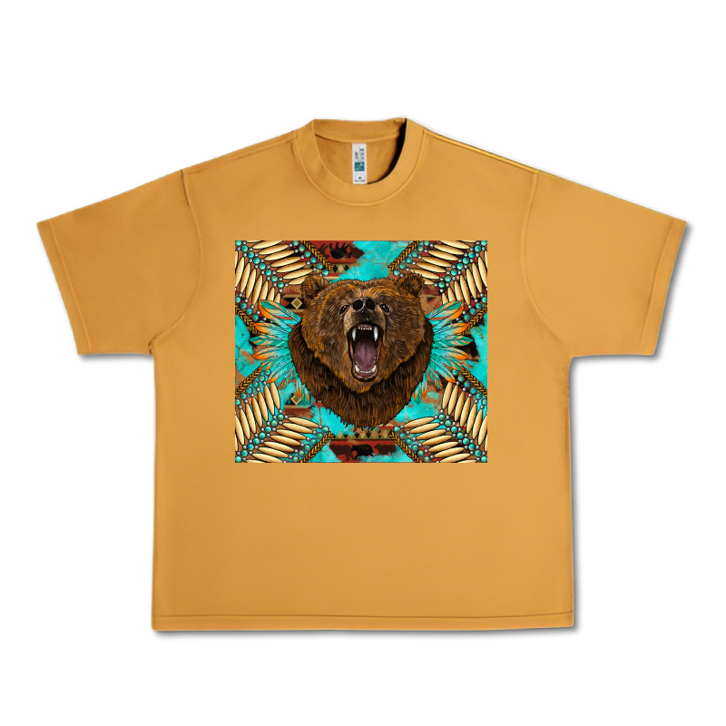 Bear Native American  Tumbler Urban Heavy Tee by BarkalooDesign | Teevron