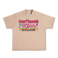 Burro Fight Cancer In All Color Urban Heavy Tee - texasbilliewilder