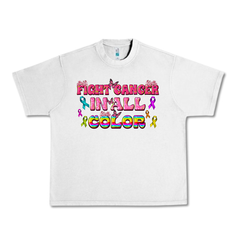 Fight Cancer In All Color Urban Heavy Tee by texasbilliewilder | Teevron