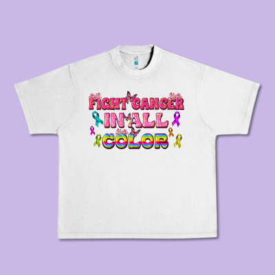 Fight Cancer In All Color Urban Heavy Tee Designed By Texasbilliewilder