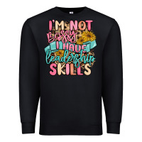 Black i'm not bossy i just have leadership skills Premium Sweatshirt - MaliasSmallBusiness