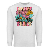 Oatmeal Heather i'm not bossy i just have leadership skills Premium Sweatshirt - MaliasSmallBusiness