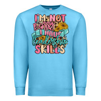 Ocean Blue i'm not bossy i just have leadership skills Premium Sweatshirt - MaliasSmallBusiness