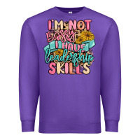 Purple i'm not bossy i just have leadership skills Premium Sweatshirt - MaliasSmallBusiness