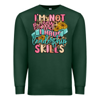 Sports Green i'm not bossy i just have leadership skills Premium Sweatshirt - MaliasSmallBusiness