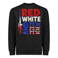 Black red white and pew pew pew Heavyweight Sweatshirt - texasbilliewilder