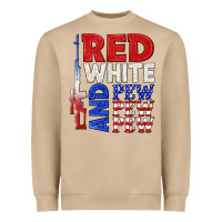 Mushroom red white and pew pew pew Heavyweight Sweatshirt - texasbilliewilder