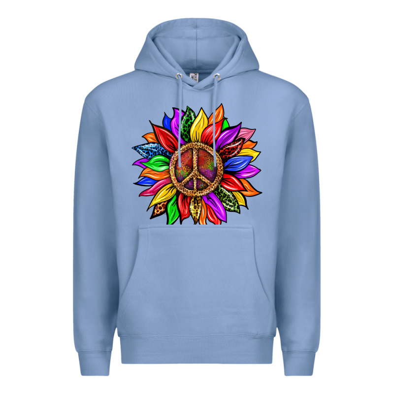 Pride Lgbtq+ Sunflower With Peace Premium Hoodie by BundleAndBundleShop | Teevron