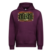 Mauve Wine Camouflage Patterned Mini Tried Urban Hoodie - Bettercallsaul