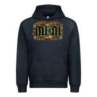 Navy Camouflage Patterned Mini Tried Urban Hoodie - Bettercallsaul