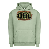 Pigment Oil Green Camouflage Patterned Mini Tried Urban Hoodie - Bettercallsaul