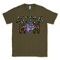 Army Green autism mom Classic Tee - CowhideDigitalArt