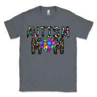 Charcoal Heather autism mom Classic Tee - CowhideDigitalArt