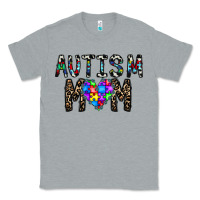 Heather Grey autism mom Classic Tee - CowhideDigitalArt