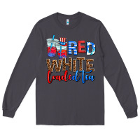 Smoke Red white loaded tea Long Sleeve Tee - AdoDesignShop