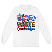 White Red white loaded tea Long Sleeve Tee - AdoDesignShop