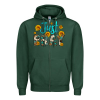 Sports Green just pray Zipper Hoodie - Artiststas